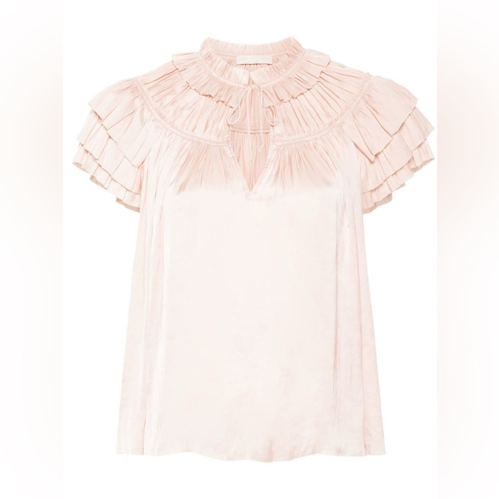 Ulla Johnson Liv plissé-effect blouse